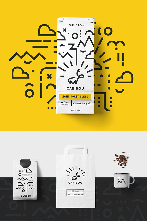 Branding: Caribou Coffee - Stationary Items