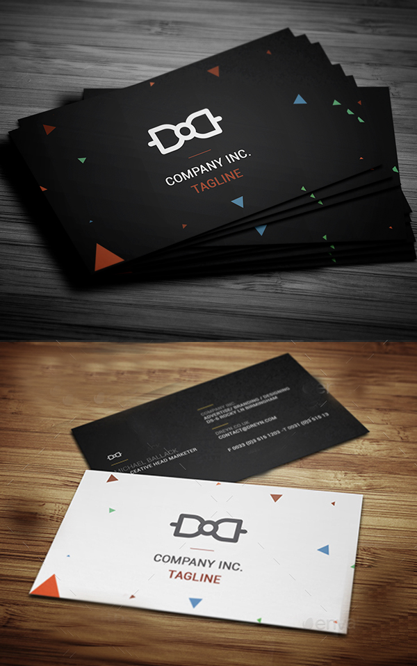 Simple Absract Business Card
