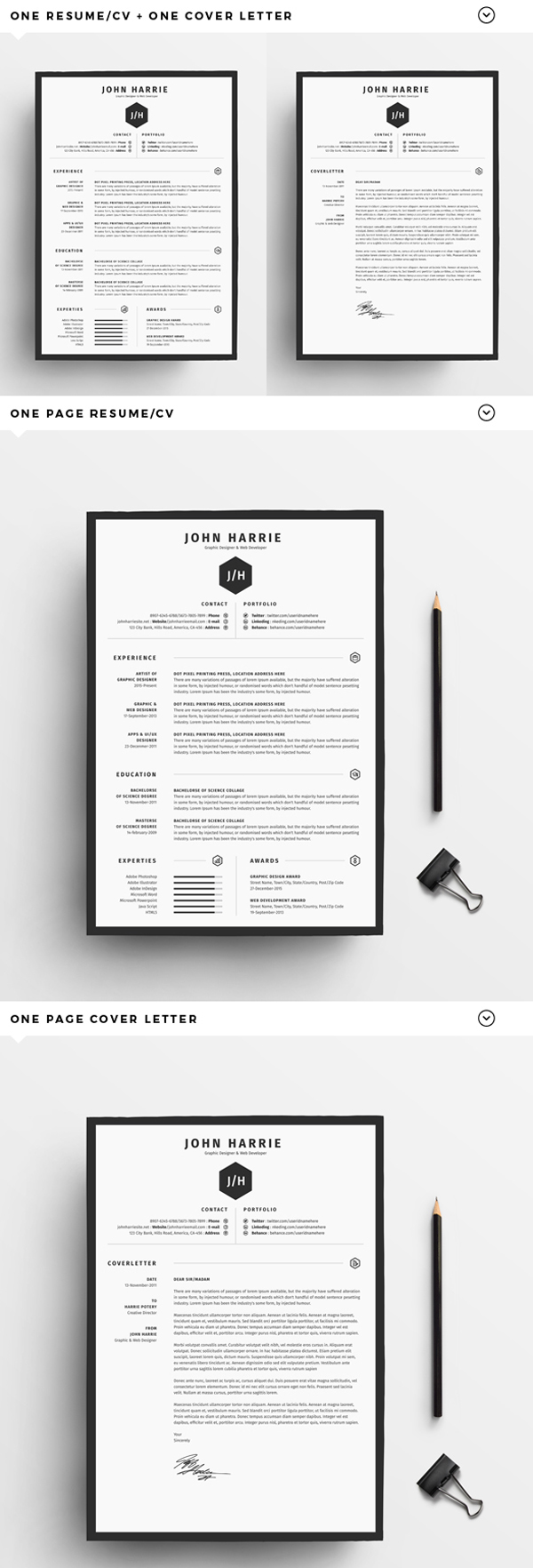 Free Resume/CV + Cover Letter