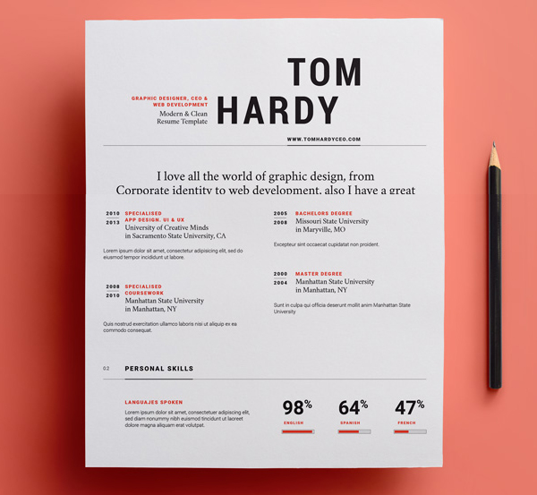 50 Free Resume Templates: Best Of 2018 -  22