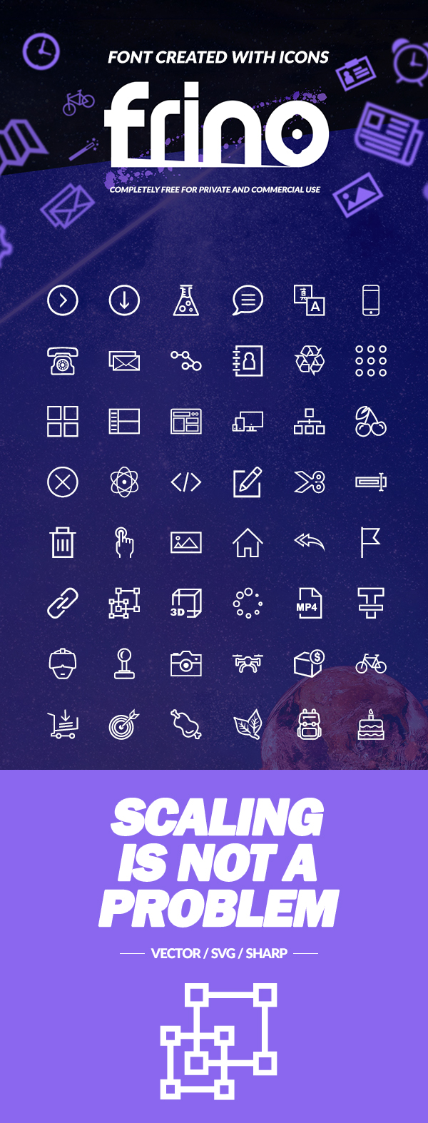 Frino Free Font Icons