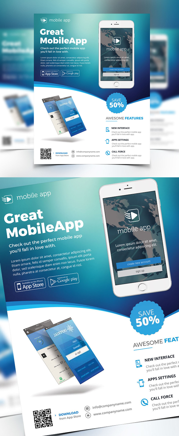 Creative Apps Promotion Flyer Template
