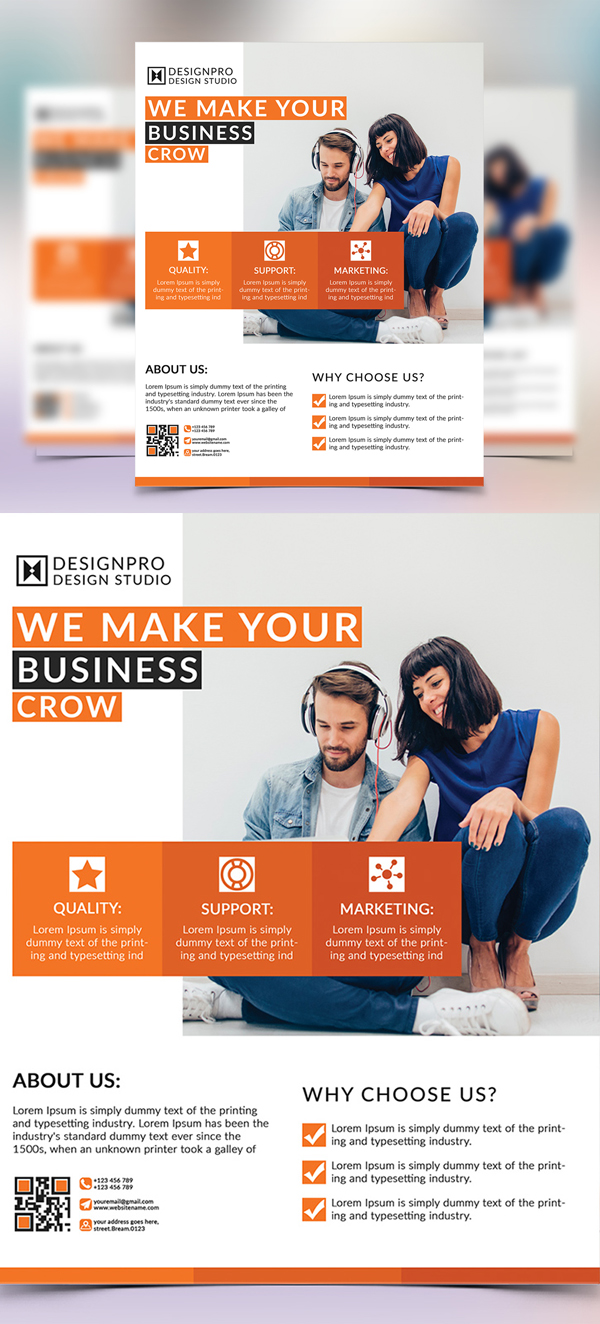 Corporate Business Brand Flyer Template