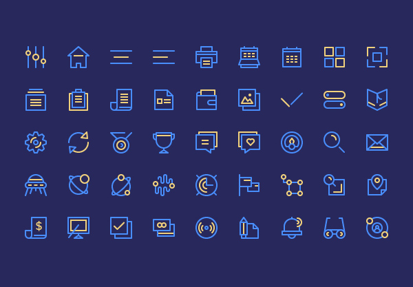Free Birply Icons Set (45 Icons)