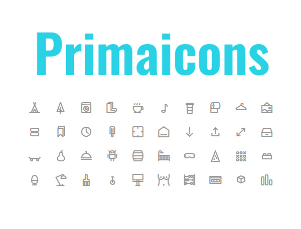 Free Pixel Perfect 24px Grid Outline Icon Web Font (40 Icons)