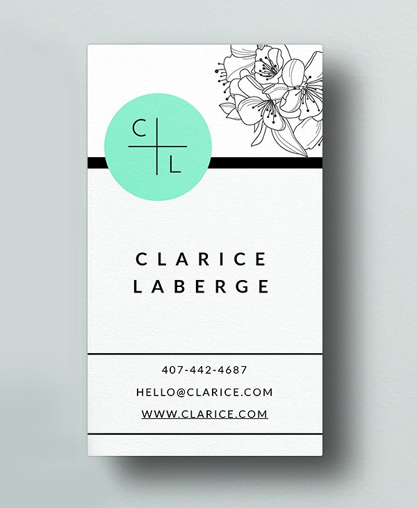 Business Card Template Fashion Style