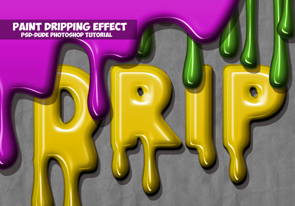 How to Create a Paint Drip Text Effect In Photoshop