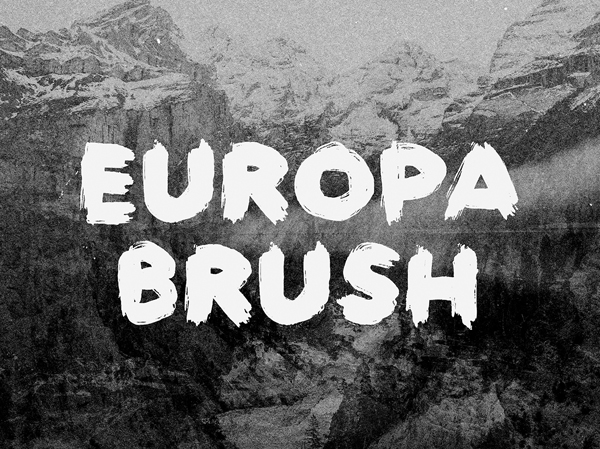 Europa Brush free font