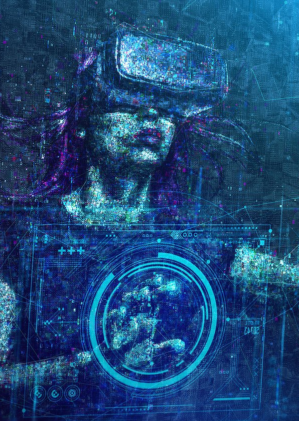 Create Glitchy Sci-Fi Art using Photoshop Blending Modes in Ps Tutorial