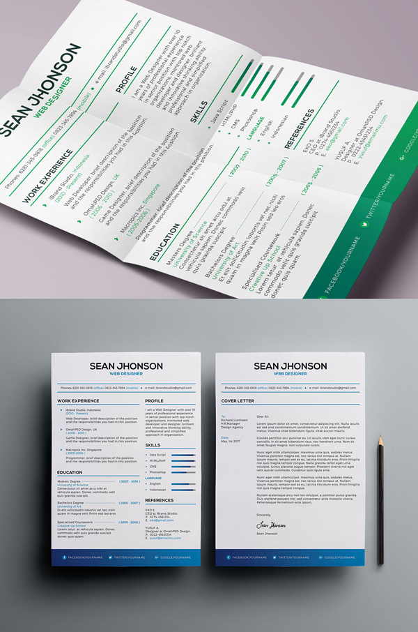 50 Free Resume Templates: Best Of 2018 -  34