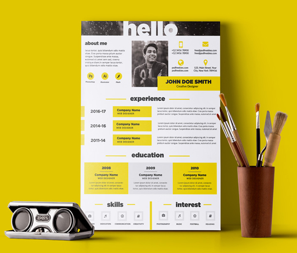 50 Free Resume Templates: Best Of 2018 -  35