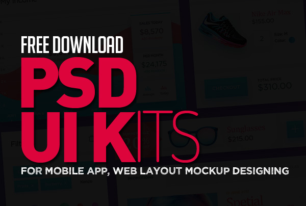 20 Free Modern UI Design Elements & PSD UI Kits Download