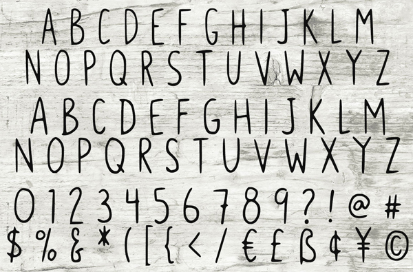 Buddy Mac Font Letters