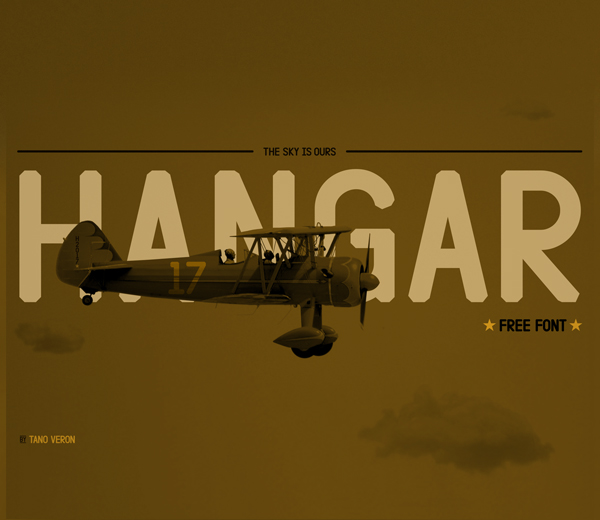 Hangar Free Font