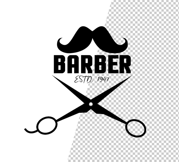 Barber Shop Logo Template - 2