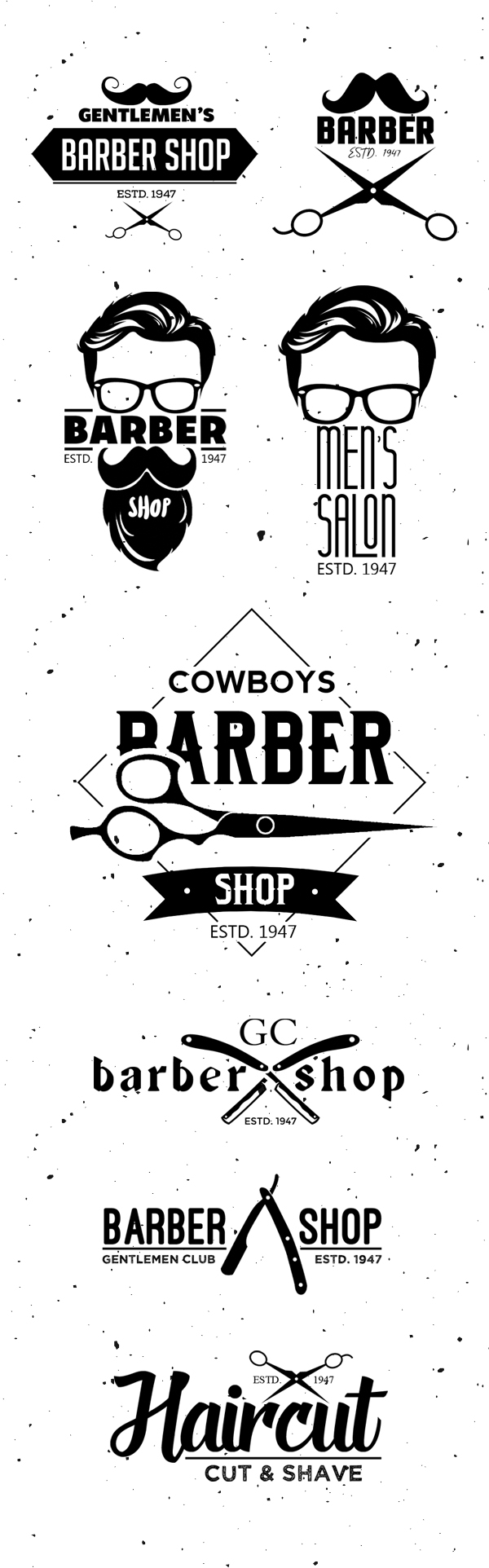 Barber Shop Logo Templates