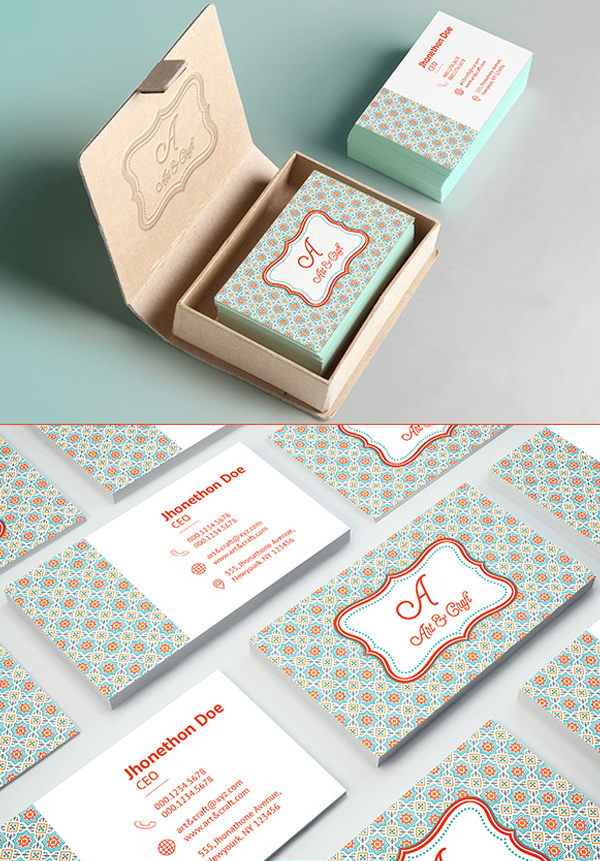 26 Modern Free Business Cards PSD Templates - 10