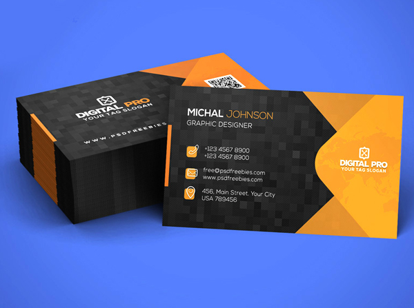 26 Modern Free Business Cards PSD Templates - 12