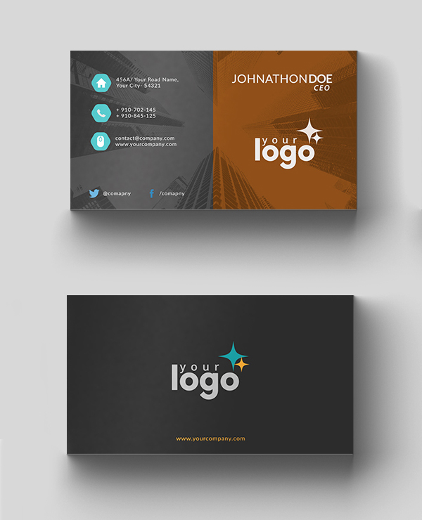 26 Modern Free Business Cards PSD Templates - 18