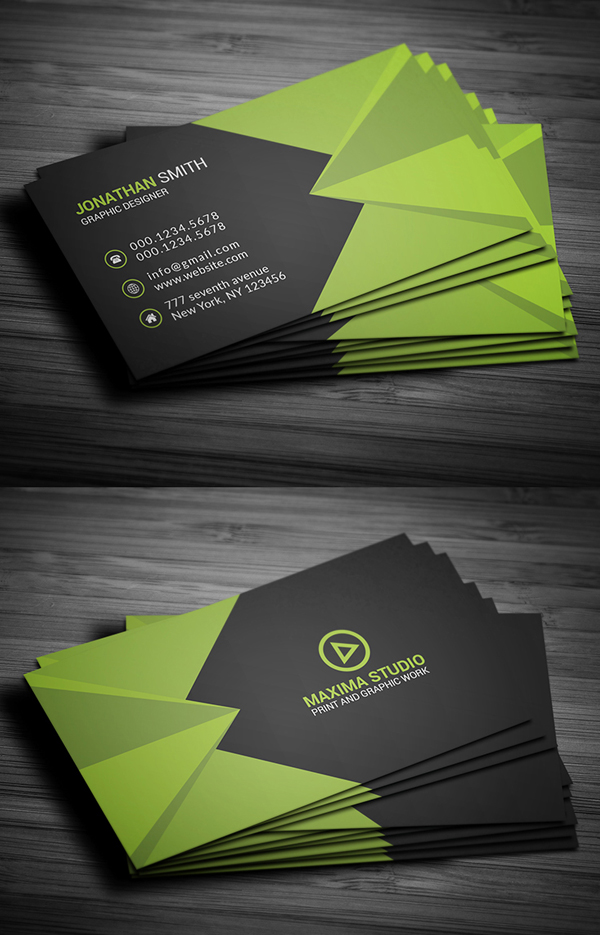 26 Modern Free Business Cards PSD Templates - 19
