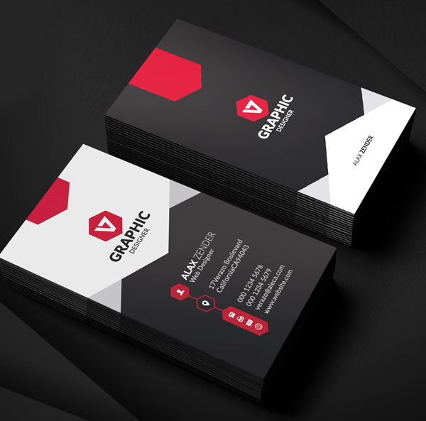 26 Modern Free Business Cards PSD Templates - 23