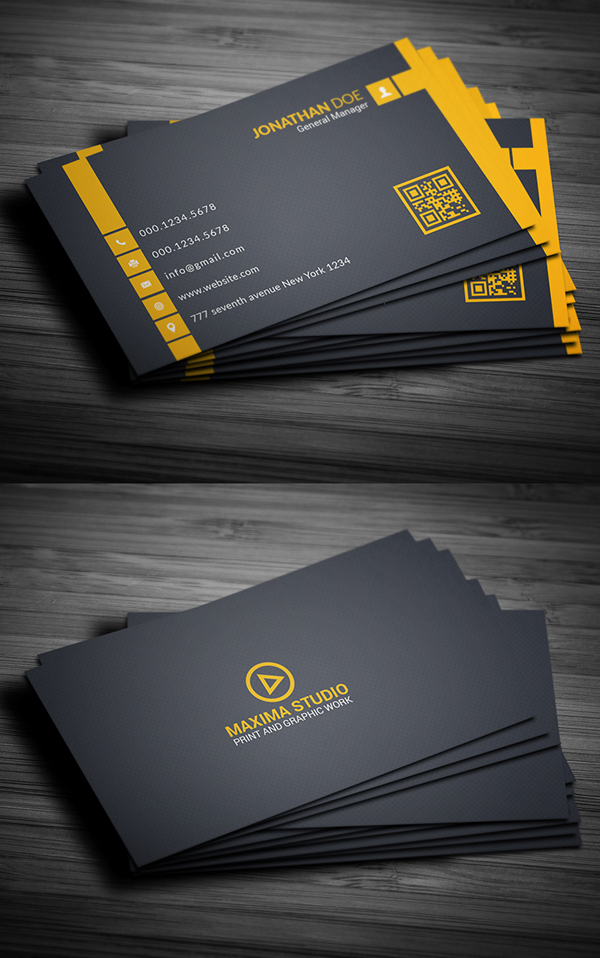 26 Modern Free Business Cards PSD Templates - 6