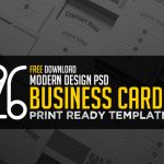 Free business card psd templates