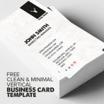 Free vertical business card psd template
