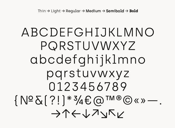 Archia Font Letters