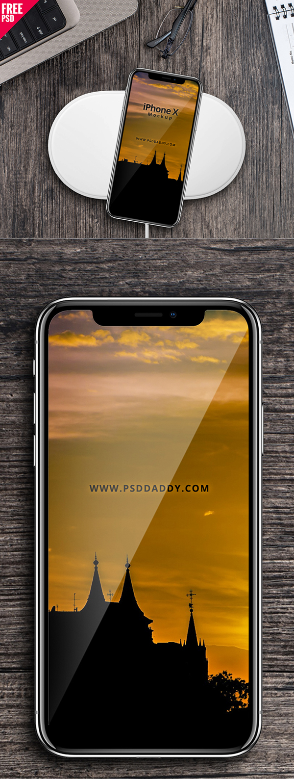 Free Download iPhone X PSD Mockups and Sketch - 12