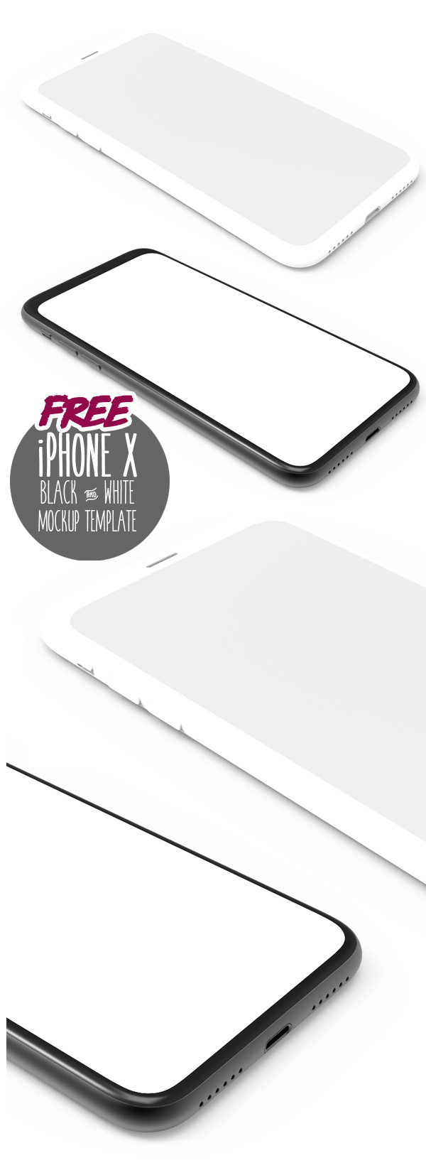 Free Download iPhone X PSD Mockups and Sketch - 16