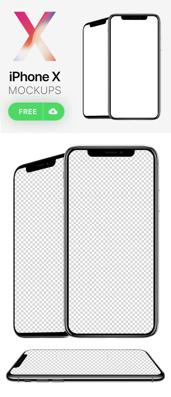 Free Download iPhone X PSD Mockups and Sketch - 17