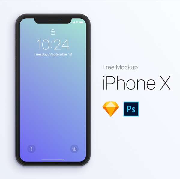 Free Download iPhone X PSD Mockups and Sketch - 25