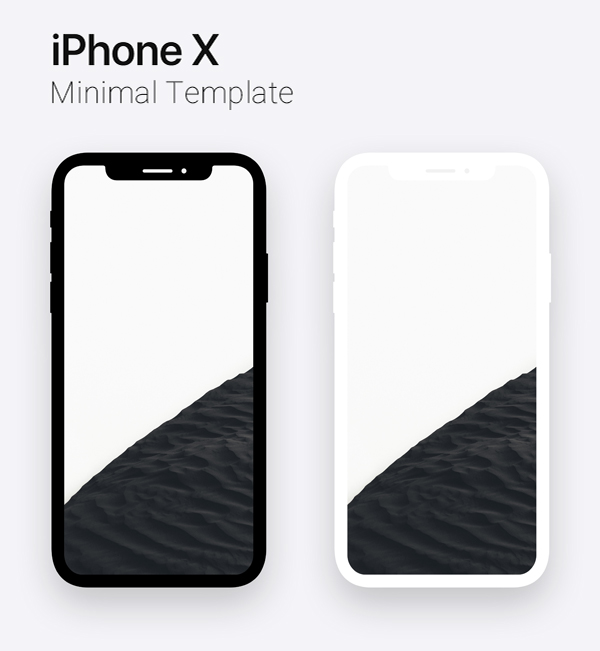 Free Download iPhone X PSD Mockups and Sketch - 26