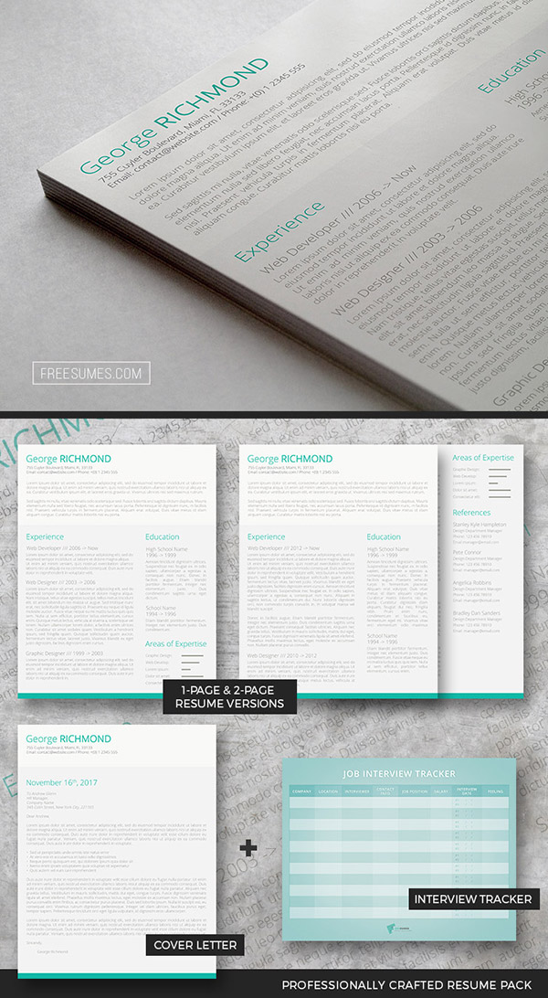 Clever CV Template Pack | A Drop Of Green