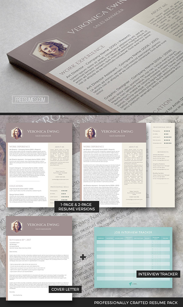 Professional Resume Template Set | The Honeycomb