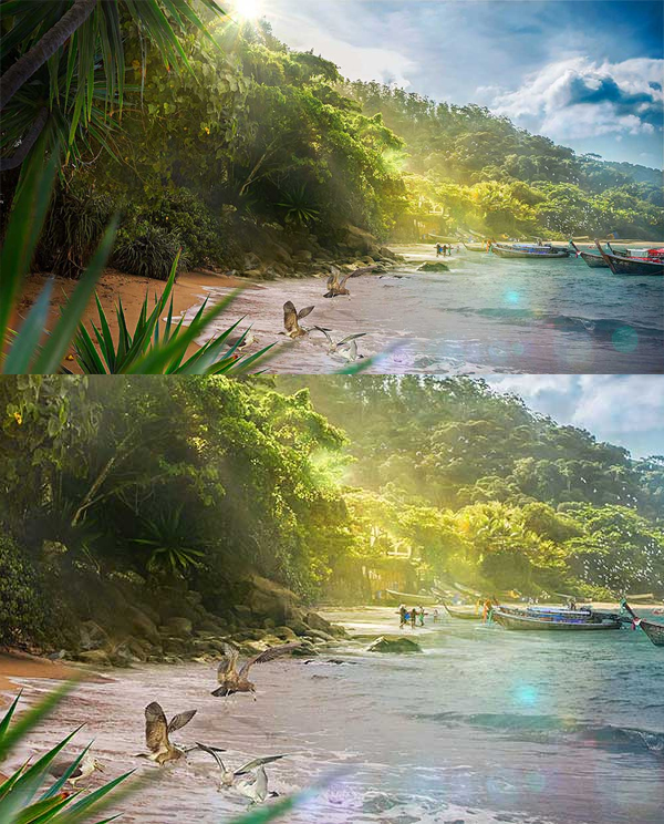 Learn How to Create Beautiful Tropical Landscape in Photoshop