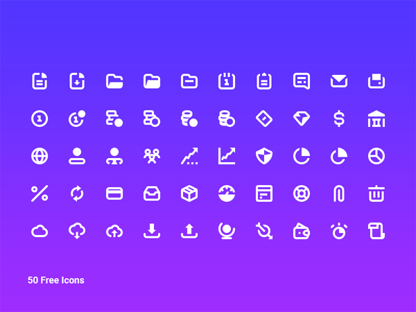 Free Business Icon Vector Pack - 50 Icons