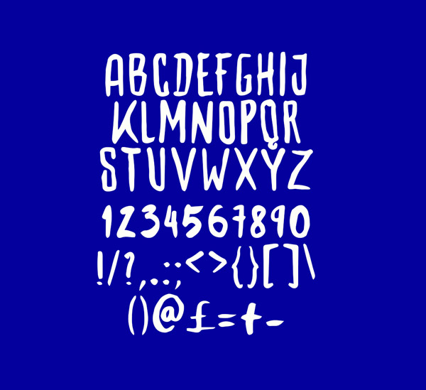 Woodbone Free Font Letters