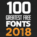 Post thumbnail of 100 Greatest Free Fonts for 2018