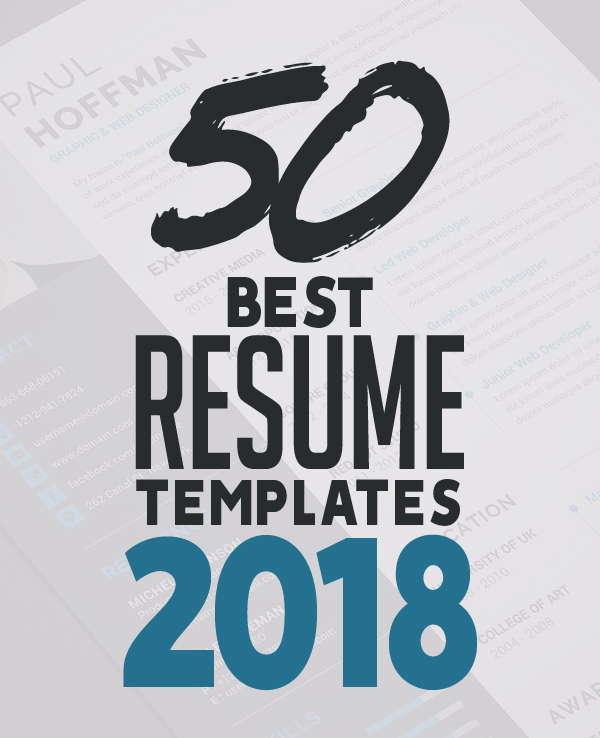 50 Best Resume Templates For 2018