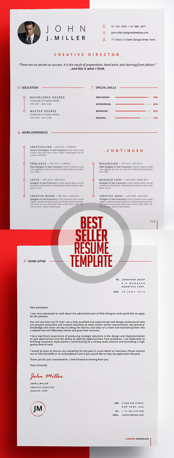 50 Best Resume Templates For 2018 - 21