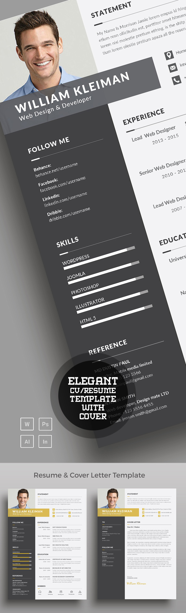 50 Best Resume Templates For 2018 - 22