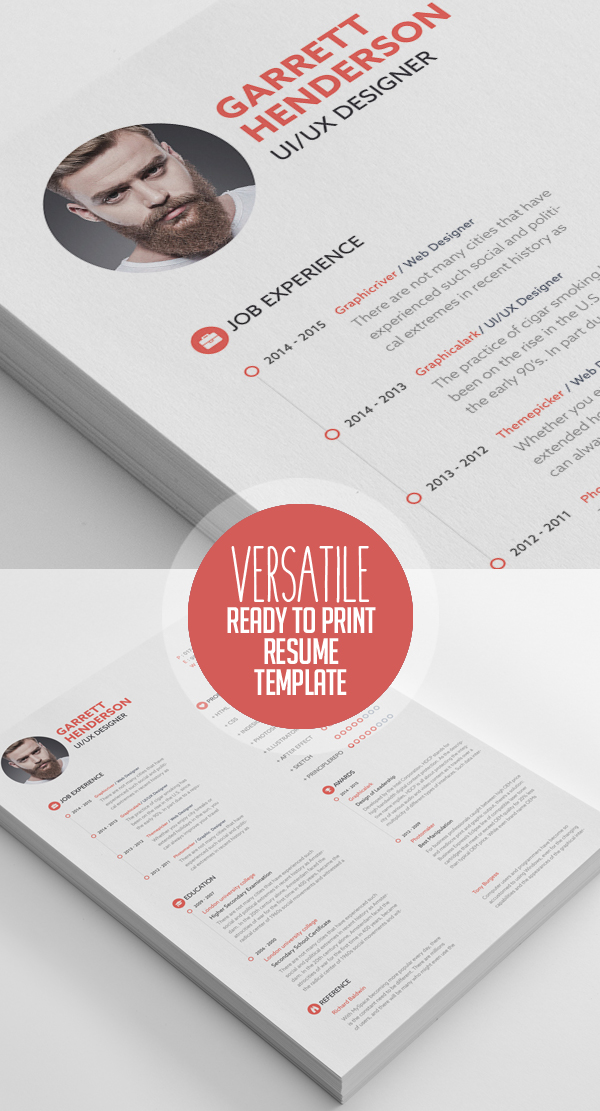 50 Best Resume Templates For 2018 - 39