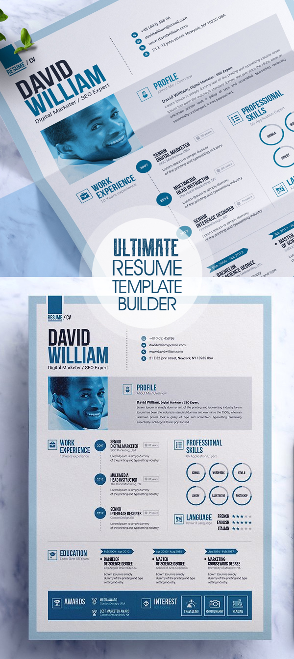 The Ultimate Professional Resume Builder 2018