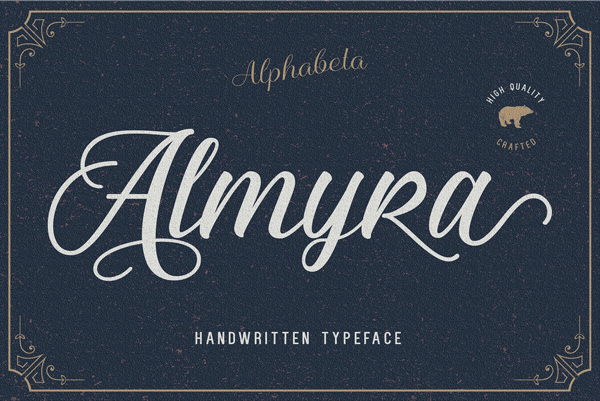 Almyra Script free fonts