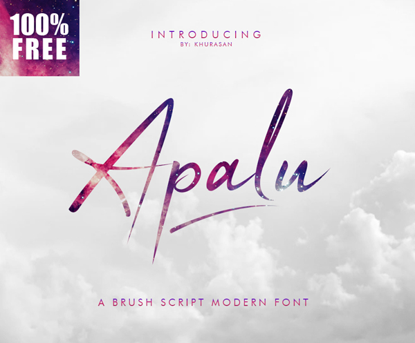 Apalu Brush Script free fonts