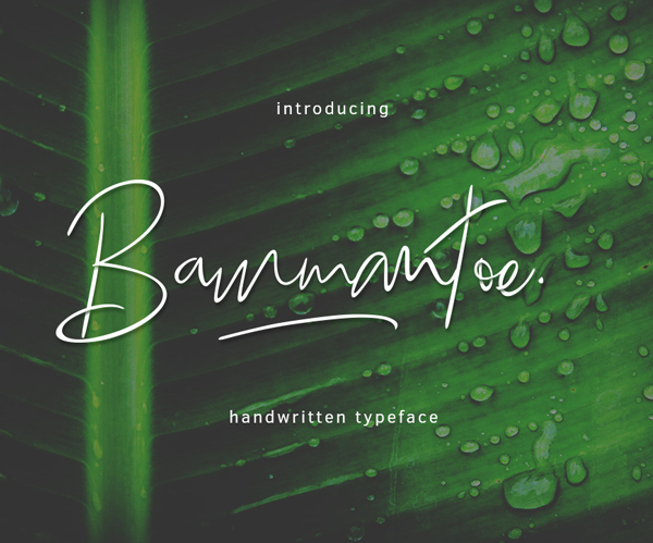 Bammantoe free fonts