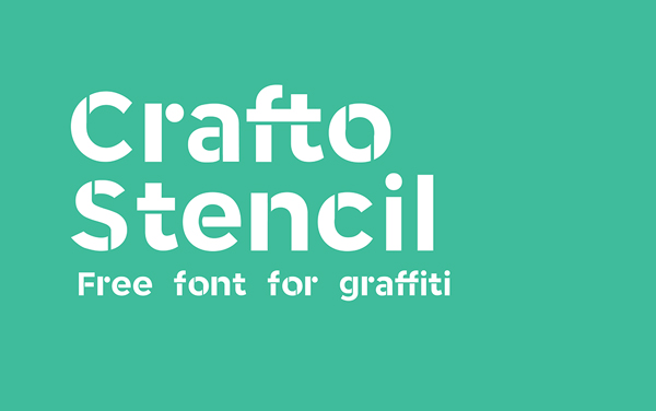 Crafto Stencil free fonts