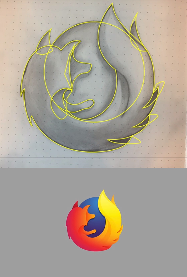 How to Design Professional Firefox Logo from a Sketch in Illustrator